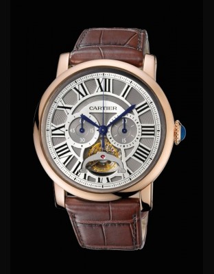 Rotonde de Cartier tourbillon chronographe monopoussoir