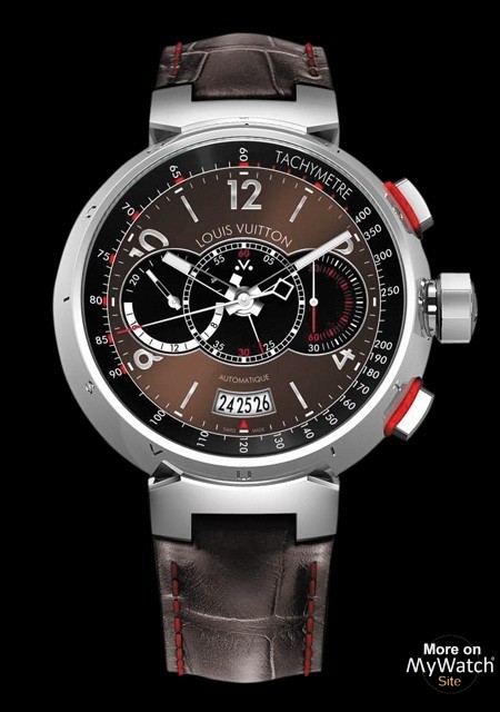 Tambour Chronographe Automatique Voyagez Essentiel Brun