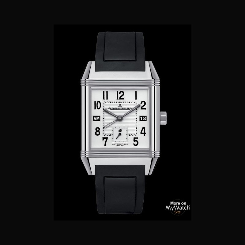 Jaeger-LeCoultre Reverso Squadra Hometime  Reverso Q7008620 Acier -  Bracelet Caoutchouc