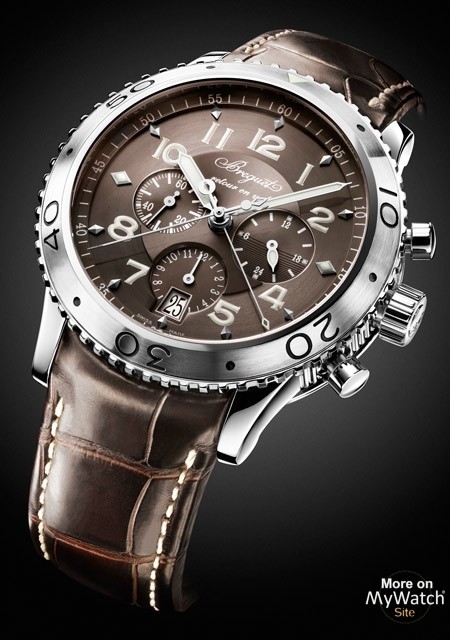 Breguet Type XXI 3810 Type XX 3810ST 92 9ZU Acier Bracelet Cuir