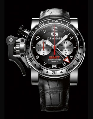 Chronofighter Oversize GMT Black Steel