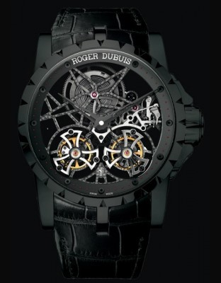 Excalibur Double Tourbillon Volant Squelette