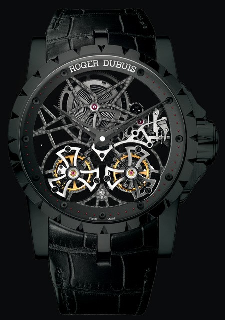 Excalibur double flying tourbillon men's watch 2025