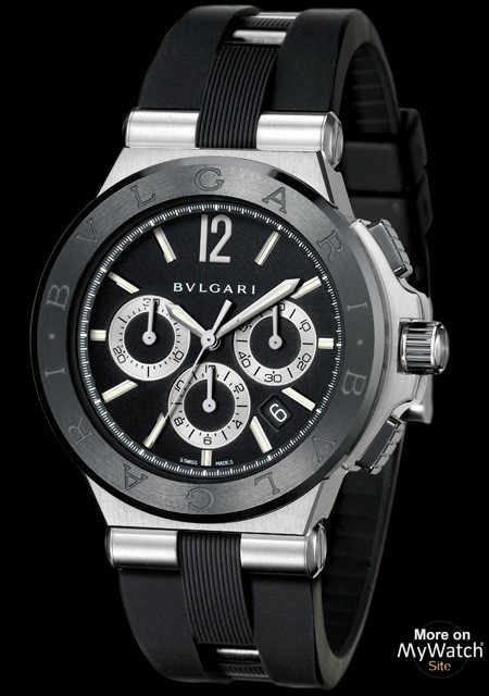 montre bulgari homme bracelet caoutchouc