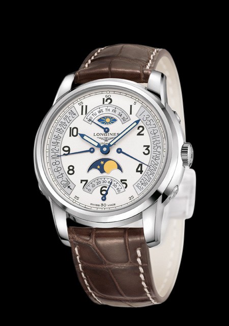 Longines The Longines Saint-Imier Rétrograde Phases de Lune | The Longines  Saint-Imier Collection L2.764.4.73.2 Acier - Cadr