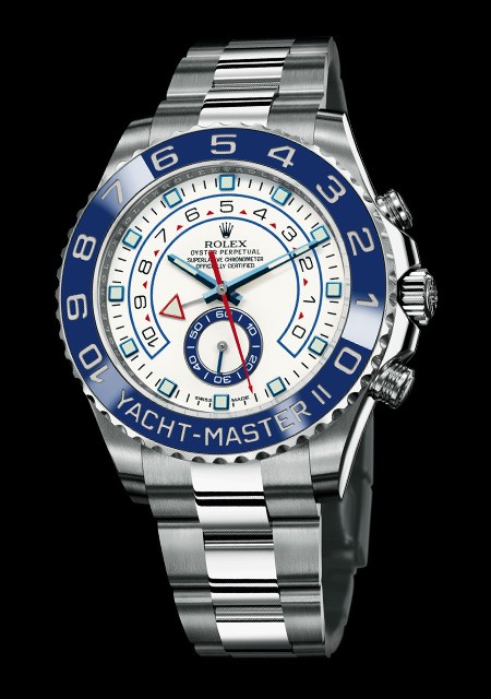 Rolex Yacht-Master II | Oyster Perpetual 116680 Acier - Cadran Blanc Laqué  Mat - Bracelet Acier