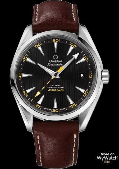 omega aqua terra brown strap