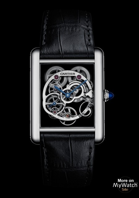 Tank Louis Cartier Squelette Saphir