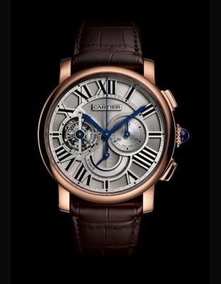 Rotonde de Cartier Tourbillon chronographe 8 jours de réserve de marche