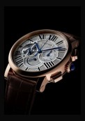 Rotonde de Cartier Tourbillon chronographe 8 jours de réserve de marche