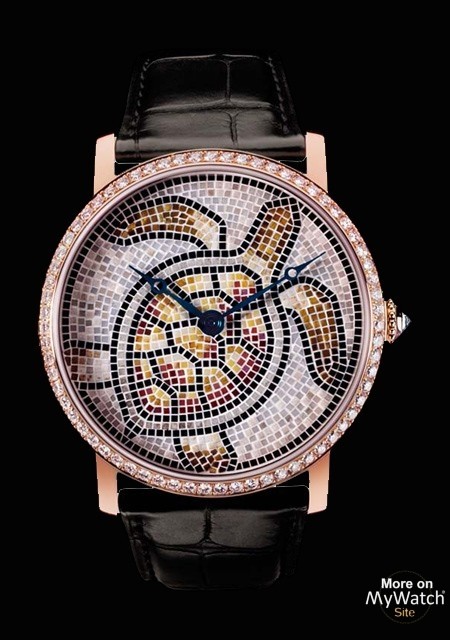 Rotonde de Cartier 42 mm décor tortue