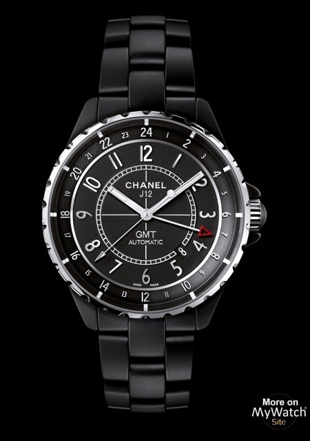Chanel j12 gmt matte black on sale