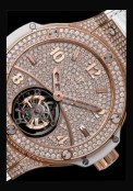 Big Bang Gold White Tourbillon Full Pavé