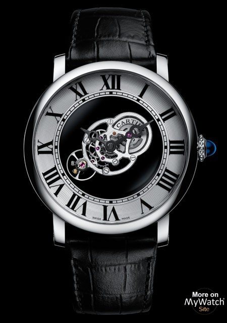 Cartier Rotonde de Cartier Astromystérieux  Collection Haute Horlogerie  W1556249 Palladium - Bracelet Alligator Noir