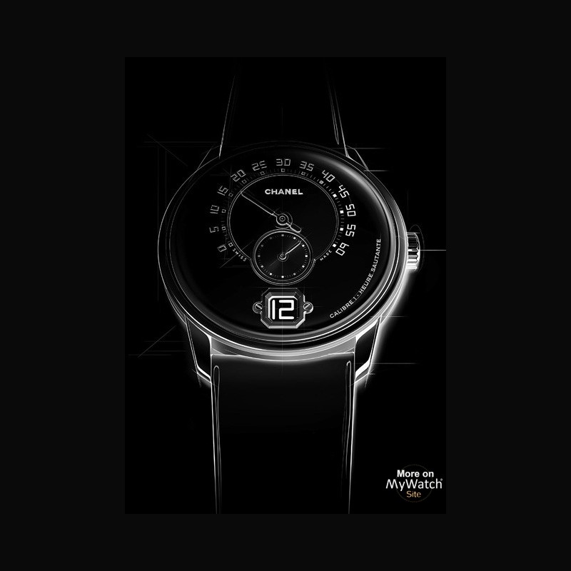 Watch Monsieur de Chanel  Accueil H4799 White Gold - Alligator Strap