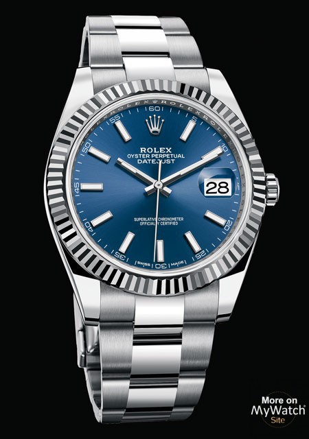 rolex oyster perpetual datejust 41 blue