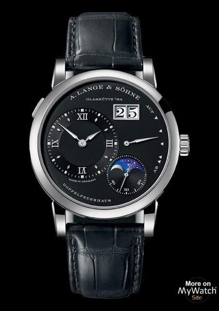 A. Lange & Söhne Lange 1 Phases de Lune  Lange 1 192.029 Or Gris -  Bracelet Cuir d'Alligator