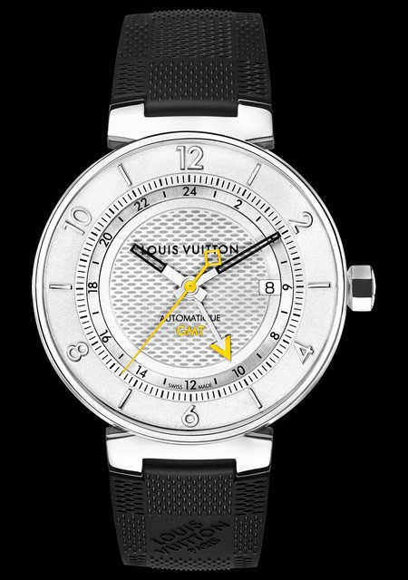 Louis Vuitton : un étui à montres en toile Damier graphite