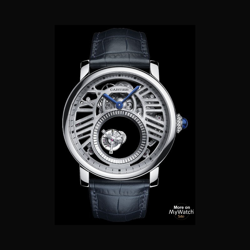 Louis Vuitton, Tambour Moon Tourbillon Volant «Poinçon de Genève» Saphir