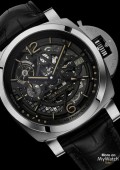 L'astronomo Luminor 1950 Tourbillon Moon phase, Equation of Time, GMT Titanio 50 mm