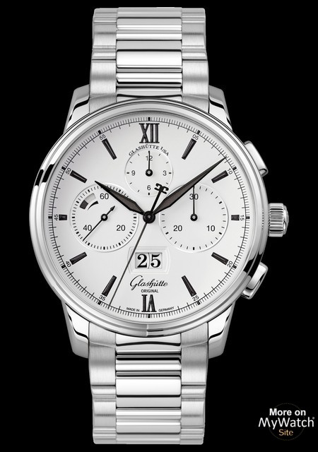 Senator Chronograph Panorama Date - bracelet acier