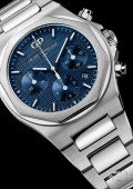 Laureato Chronographe -Acier sur acier cadran bleu foncé