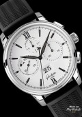 Senator Chronograph Panorama Date - bracelet caoutchouc