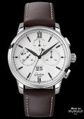 Senator Chronograph Panorama Date - bracelet cuir marron -