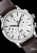 Senator Chronograph Panorama Date - bracelet cuir marron -