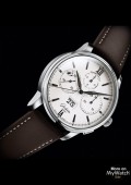 Senator Chronograph Panorama Date - bracelet cuir marron -