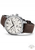 Senator Chronograph Panorama Date - bracelet cuir marron -