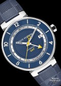 Tambour Moon GMT Blue, acier