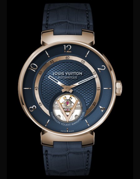 TAMBOUR MOON TOURBILLON VOLANT BLUE AND GOLD