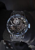 Excalibur Spider Pirelli - Squelette automatique - titane noir et caoutchouc bleu –