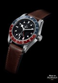 BLACK BAY GMT Cadran Noir Cuir Marron Foncé
