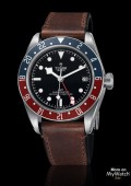 BLACK BAY GMT Cadran Noir Cuir Marron Foncé