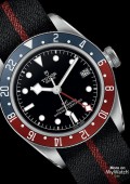 BLACK BAY GMT Cadran Noir Strap Noir Fabric