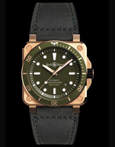 BR03-92 Diver Green Bronze