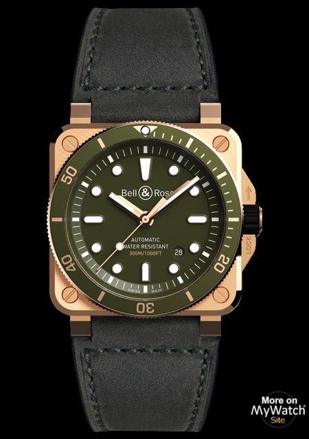 BR03-92 Diver Green Bronze