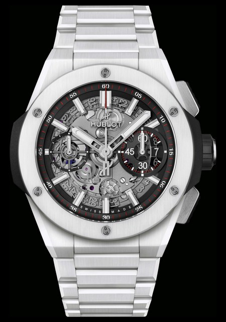 Hublot Big Bang Integral Ceramic | Big Bang 451.HX.1123.HX Céramique  Blanche - Cadran Gris Mat - Bracelet Céramique Blanche