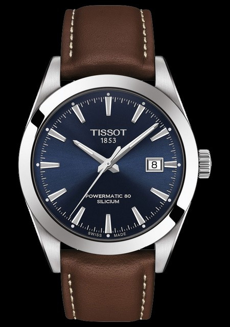 Tissot Tissot Gentleman Powermatic 80 Silicium | T-Classic  T127_407_16_041_00 Acier Inoxydable 316L - Cadran Bleu - Bracelet