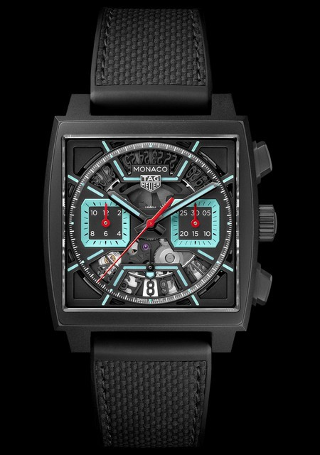 TAG Heuer Monaco Chronographe Skeleton– « Turquoise »