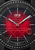 Chiffre Rouge 38mm Diamants Noirs