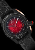 Chiffre Rouge 38mm Diamants Noirs