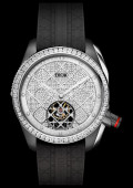 Chiffre Rouge 41mm Tourbillon Gris Ultramatte Serti de Diamants