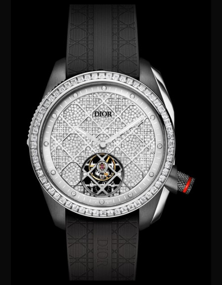 Chiffre Rouge 41mm Tourbillon Gris Ultramatte Serti de Diamants