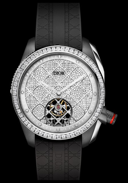 Chiffre Rouge 41mm Tourbillon Gris Ultramatte Serti de Diamants