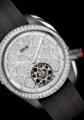 Chiffre Rouge 41mm Tourbillon Gris Ultramatte Serti de Diamants