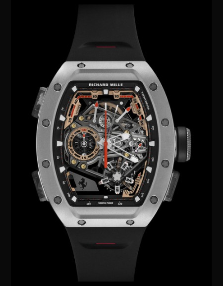 RM 43-01 Tourbillon Chronographe à Rattrapante Ferrari - Titane