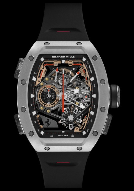 RM 43-01 Tourbillon Chronographe à Rattrapante Ferrari - Titane